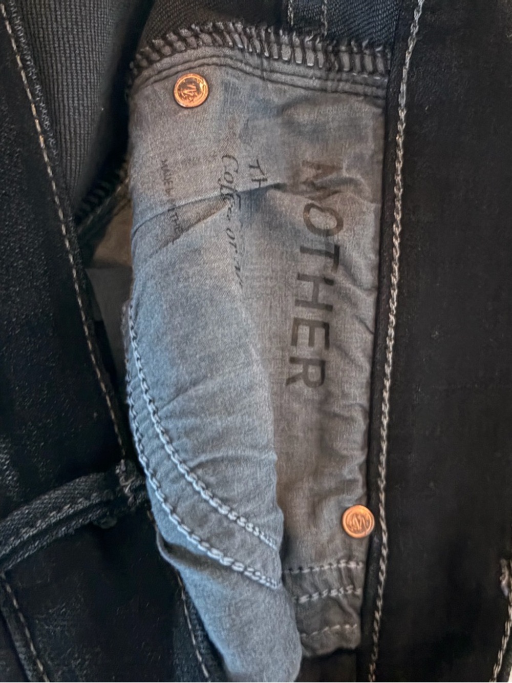 Mother Classic Women's Dark Denim Straight-Leg Jeans - Picture 5 of 8